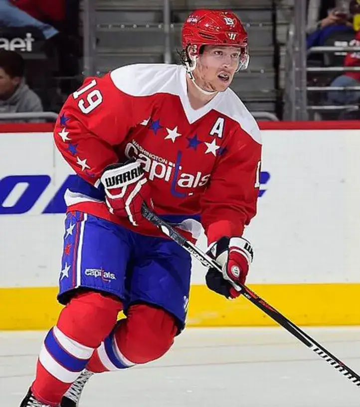 NICKLAS BACKSTROM Washington Capitals CCM Vintage Throwback Home NHL Jersey 