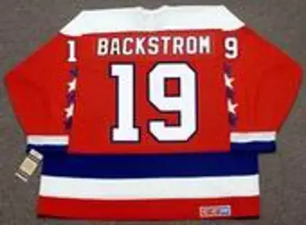 NICKLAS BACKSTROM Washington Capitals CCM Vintage Throwback Home NHL Jersey 