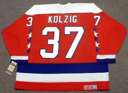 OLAF KOLZIG Washington Capitals 1994 CCM Vintage Throwback NHL Hockey Jersey 