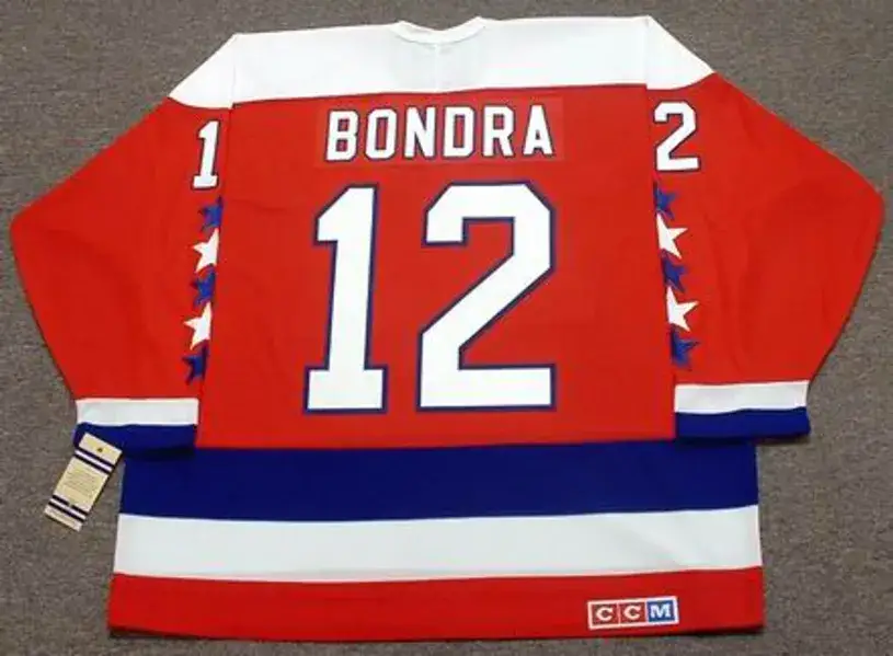 PETER BONDRA Washington Capitals 1990 CCM Vintage Throwback NHL Hockey Jersey 