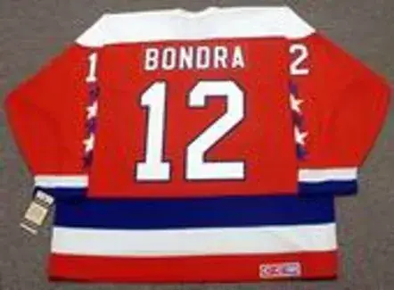PETER BONDRA Washington Capitals 1990 CCM Vintage Throwback NHL Hockey Jersey 