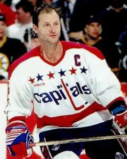ROD LANGWAY Washington Capitals 1988 CCM Vintage Throwback Home NHL Jersey 