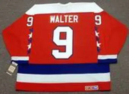 RYAN WALTER Washington Capitals 1980 CCM Vintage Throwback NHL Hockey Jersey 
