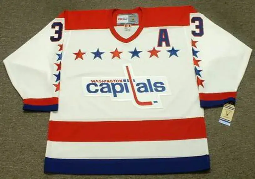 SCOTT STEVENS Washington Capitals 1988 CCM Vintage Throwback Home NHL Jersey