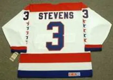 SCOTT STEVENS Washington Capitals 1988 CCM Vintage Throwback Home NHL Jersey 