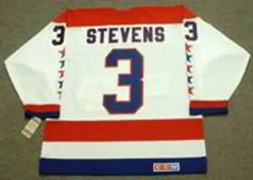 SCOTT STEVENS Washington Capitals 1988 CCM Vintage Throwback Home NHL Jersey 