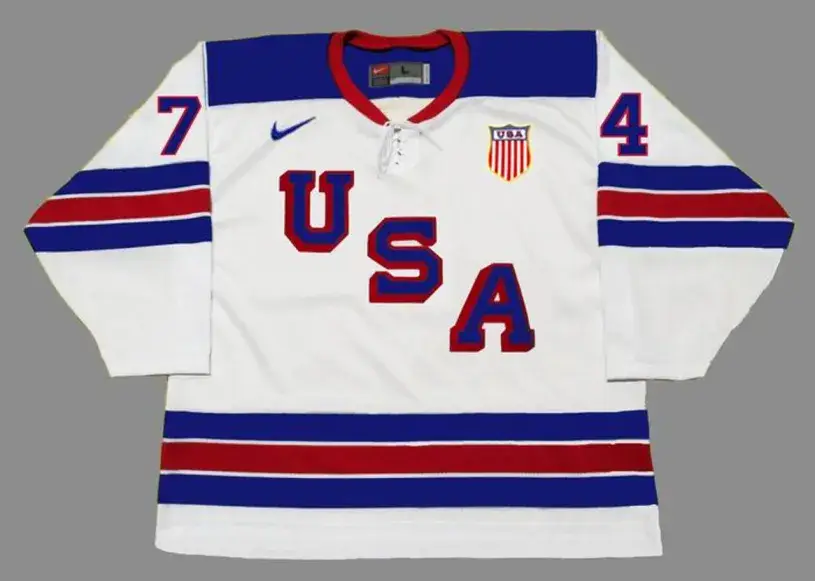TJ OSHIE 2014 USA Nike Olympic Throwback Hockey Jersey