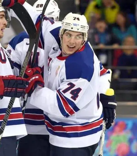 TJ OSHIE 2014 USA Nike Olympic Throwback Hockey Jersey 