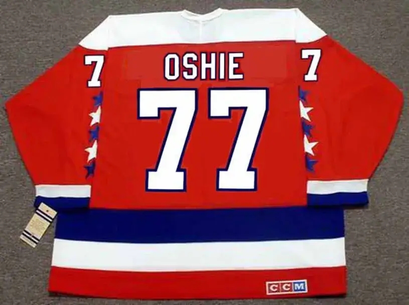 TJ OSHIE Washington Capitals CCM Vintage Throwback Home NHL Jersey 