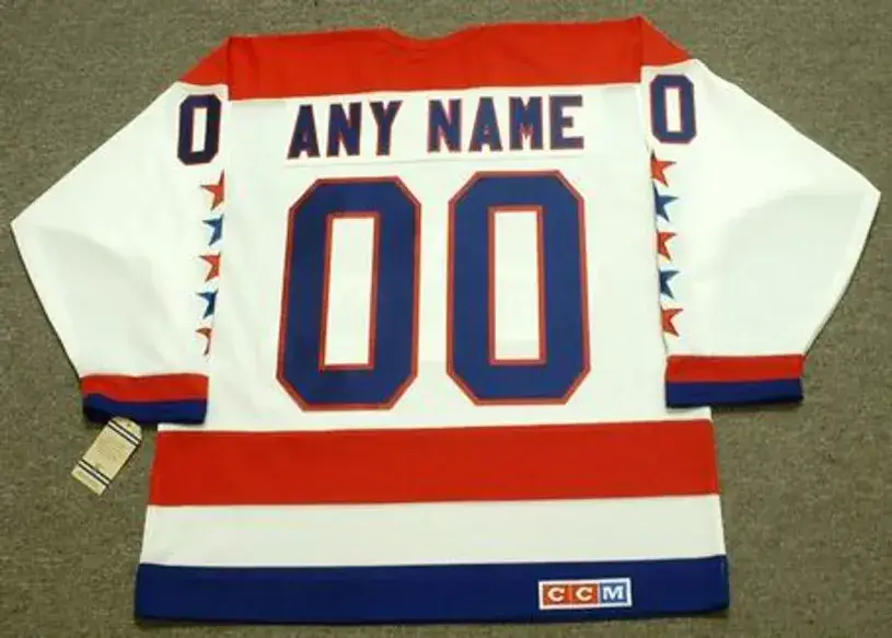 WASHINGTON CAPITALS 1980’s CCM Vintage Home NHL Jersey Customized “Any Name & Number(s)” 