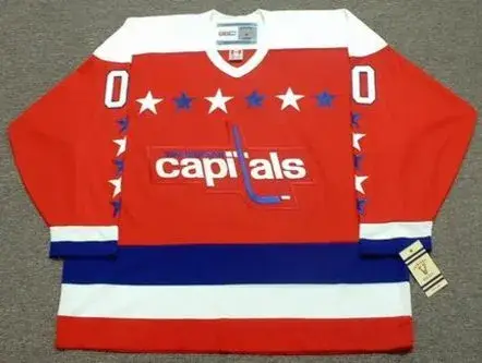 WASHINGTON CAPITALS 1980’s CCM Vintage Throwback NHL Jersey Customized  “Any Name & Number(s)”