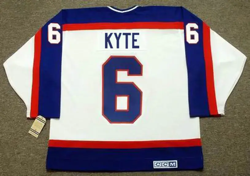 JIM KYTE Winnipeg Jets 1986 Home CCM NHL Vintage Throwback Jersey 