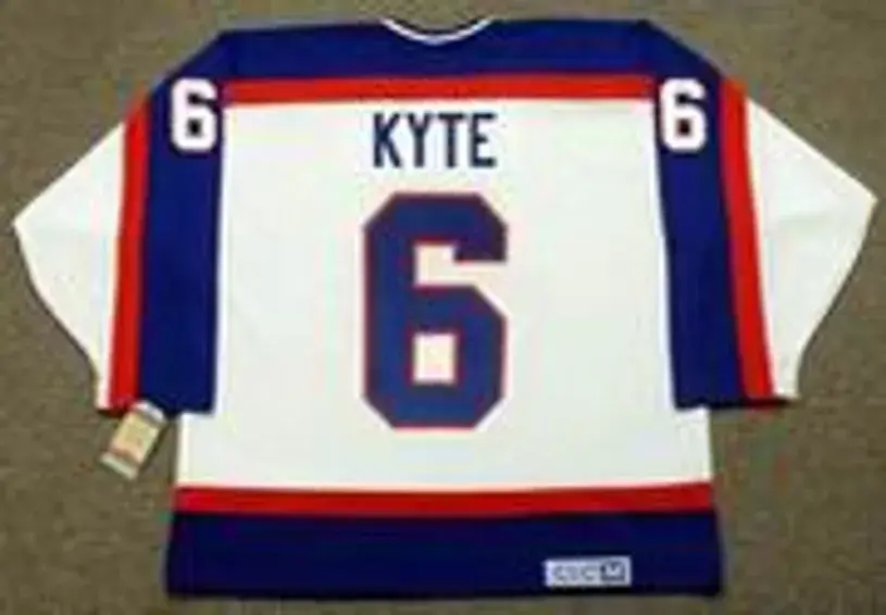 JIM KYTE Winnipeg Jets 1986 Home CCM NHL Vintage Throwback Jersey 
