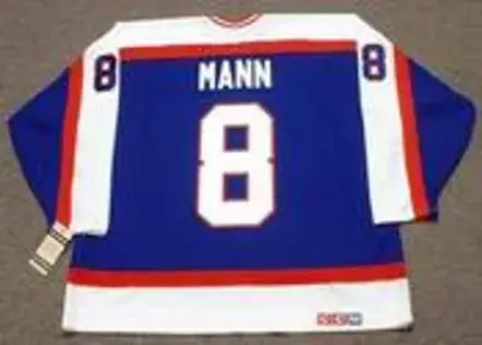 JIMMY MANN Winnipeg Jets 1979 CCM Vintage Throwback NHL Hockey Jersey 
