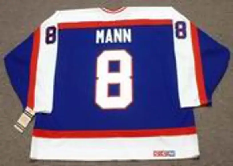 JIMMY MANN Winnipeg Jets 1979 CCM Vintage Throwback NHL Hockey Jersey 