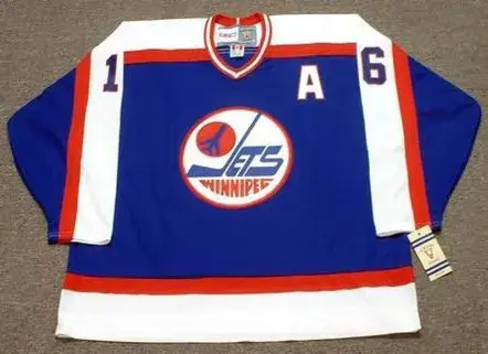 LAURIE BOSCHMAN Winnipeg Jets 1985 CCM Vintage Throwback NHL Hockey Jersey