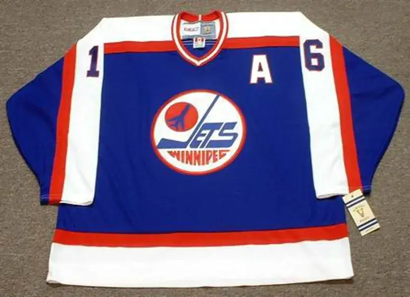 LAURIE BOSCHMAN Winnipeg Jets 1985 CCM Vintage Throwback NHL Hockey Jersey