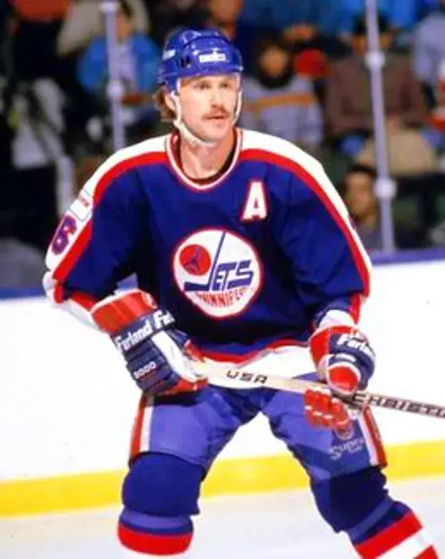 LAURIE BOSCHMAN Winnipeg Jets 1985 CCM Vintage Throwback NHL Hockey Jersey 