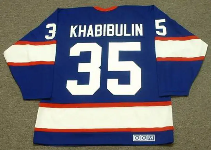 NIKOLAI KHABIBULIN Winnipeg Jets 1995 CCM Vintage Throwback Away NHL Hockey Jersey 