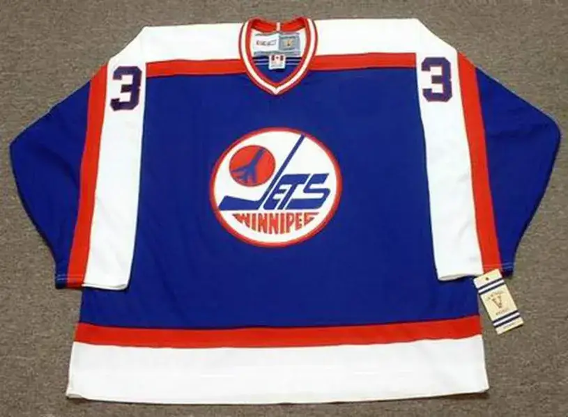 POKEY REDDICK Winnipeg Jets 1986 Away CCM Throwback NHL Hockey Jersey