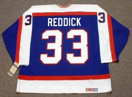 POKEY REDDICK Winnipeg Jets 1986 Away CCM Throwback NHL Hockey Jersey 