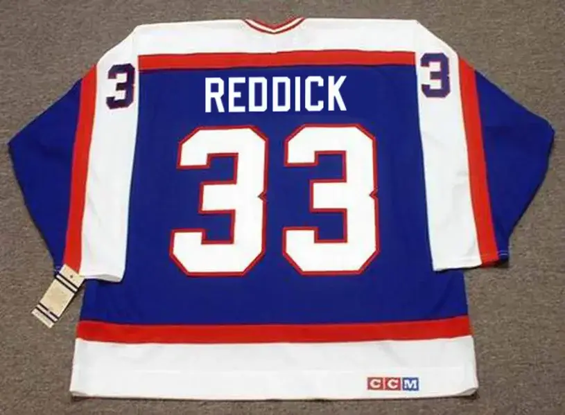 POKEY REDDICK Winnipeg Jets 1986 Away CCM Throwback NHL Hockey Jersey 