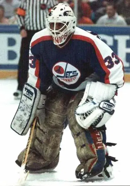 POKEY REDDICK Winnipeg Jets 1986 Away CCM Throwback NHL Hockey Jersey 
