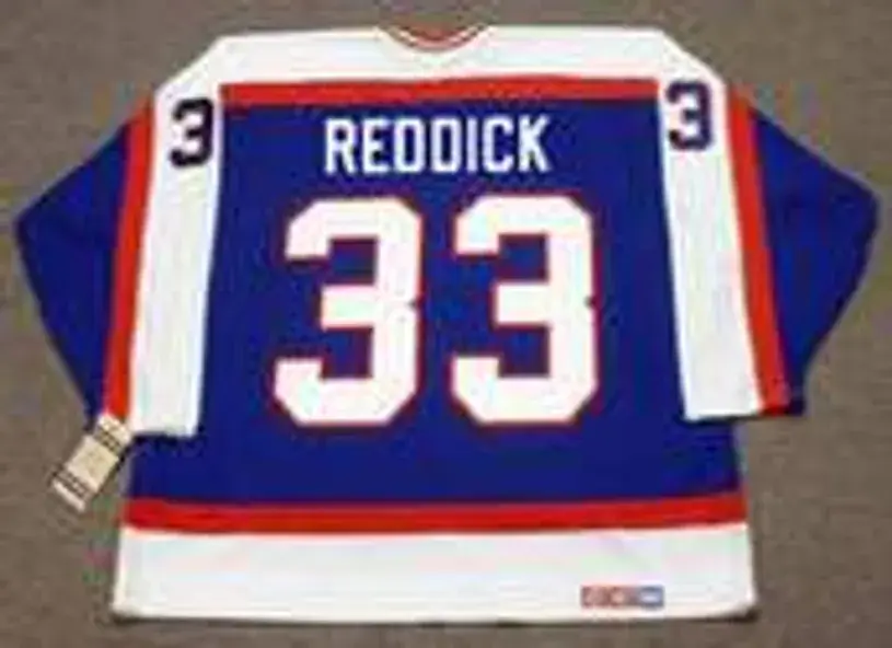 POKEY REDDICK Winnipeg Jets 1986 Away CCM Throwback NHL Hockey Jersey 