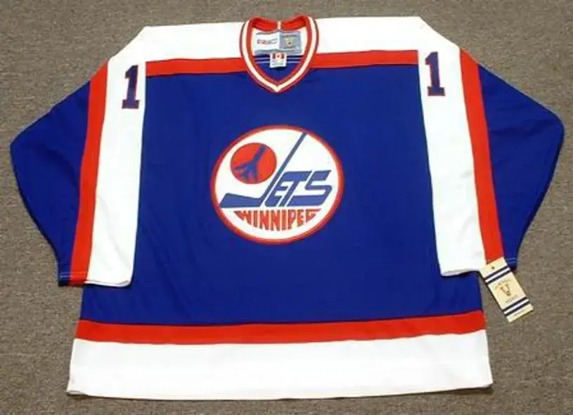 SCOTT ARNIEL Winnipeg Jets 1984 CCM Vintage Throwback NHL Hockey Jersey