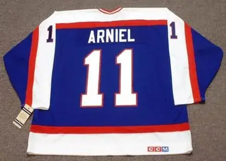 SCOTT ARNIEL Winnipeg Jets 1984 CCM Vintage Throwback NHL Hockey Jersey 