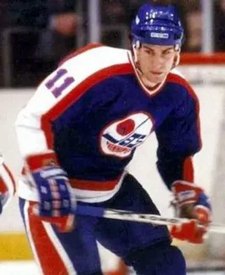 SCOTT ARNIEL Winnipeg Jets 1984 CCM Vintage Throwback NHL Hockey Jersey 