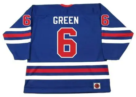 TED GREEN Winnipeg Jets 1975 WHA Throwback Hockey Jersey 