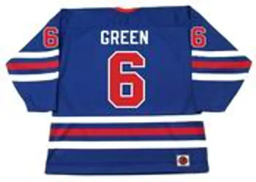 TED GREEN Winnipeg Jets 1975 WHA Throwback Hockey Jersey 