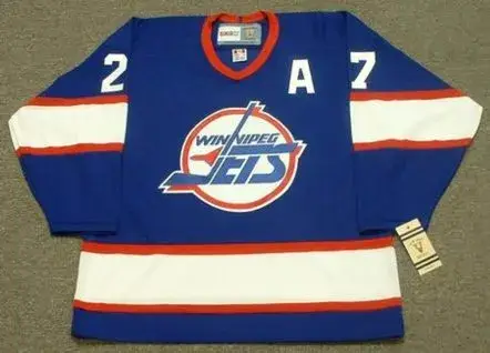 TEPPO NUMMINEN Winnipeg Jets 1995 CCM Vintage Throwback Away NHL Hockey Jersey