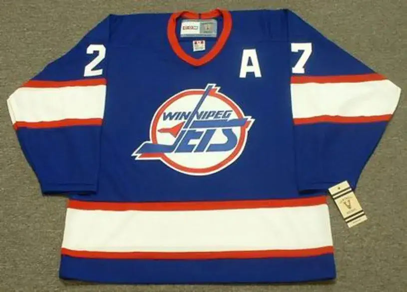 TEPPO NUMMINEN Winnipeg Jets 1995 CCM Vintage Throwback Away NHL Hockey Jersey
