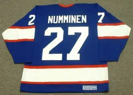 TEPPO NUMMINEN Winnipeg Jets 1995 CCM Vintage Throwback Away NHL Hockey Jersey 