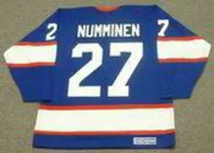 TEPPO NUMMINEN Winnipeg Jets 1995 CCM Vintage Throwback Away NHL Hockey Jersey 