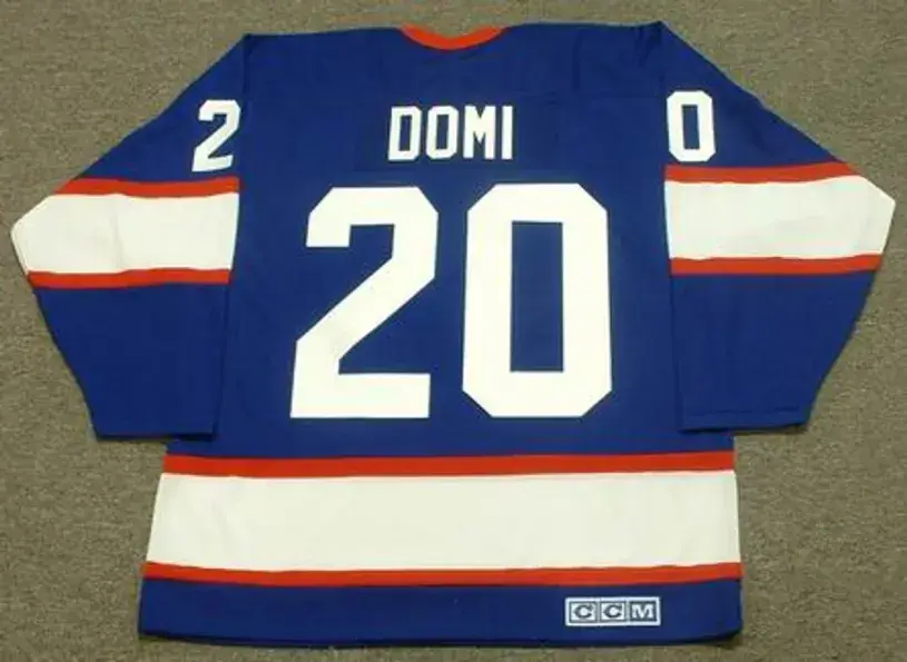 TIE DOMI Winnipeg Jets 1993 CCM Vintage Throwback Away NHL Hockey Jersey 