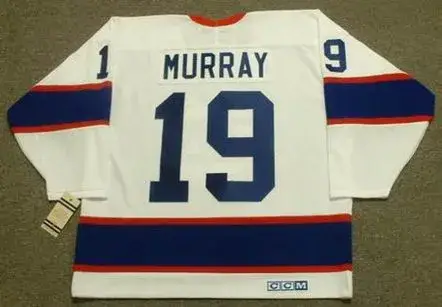 TROY MURRAY Winnipeg Jets 1991 CCM Vintage Throwback Home NHL Hockey Jersey 