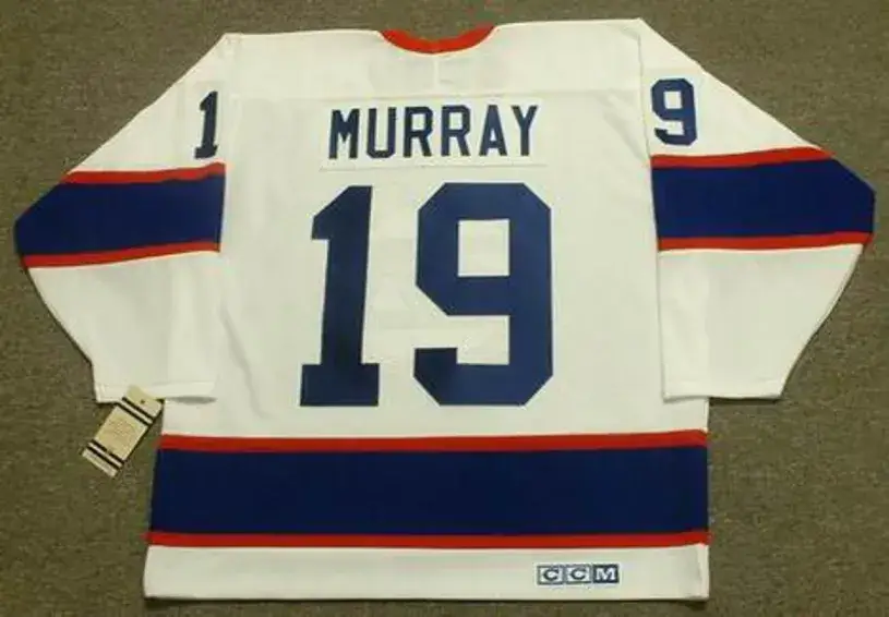 TROY MURRAY Winnipeg Jets 1991 CCM Vintage Throwback Home NHL Hockey Jersey 