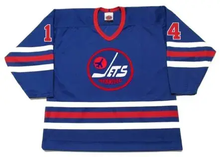 ULF NILSSON Winnipeg Jets 1974 WHA Throwback Hockey Jersey