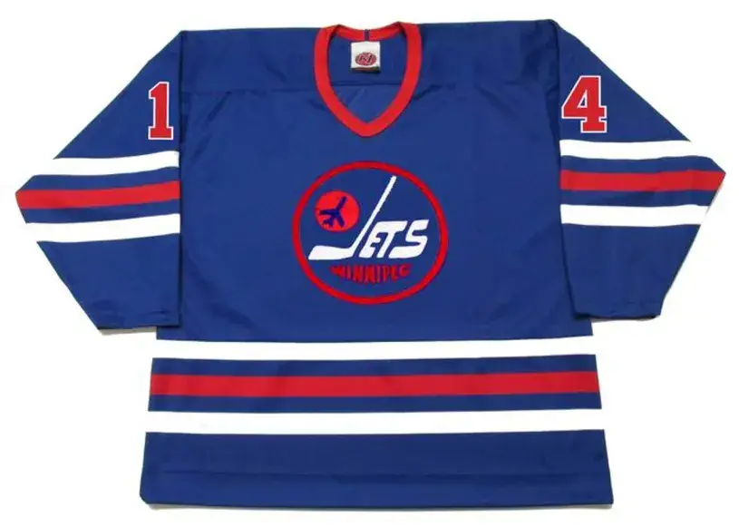 ULF NILSSON Winnipeg Jets 1974 WHA Throwback Hockey Jersey