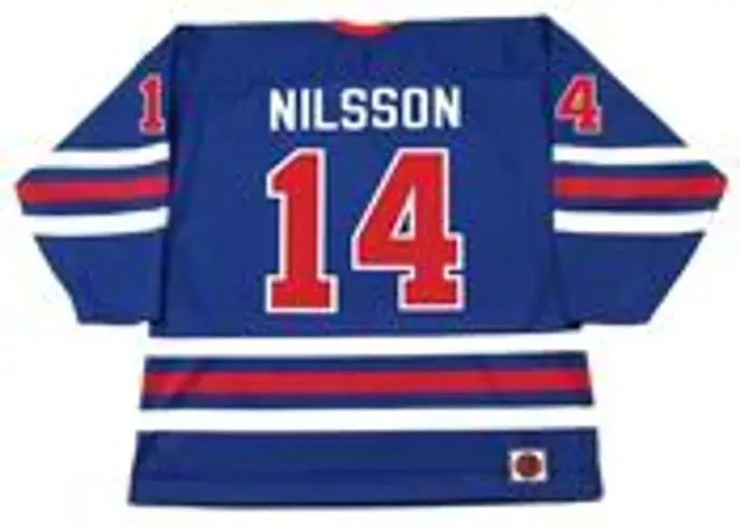 ULF NILSSON Winnipeg Jets 1974 WHA Throwback Hockey Jersey 