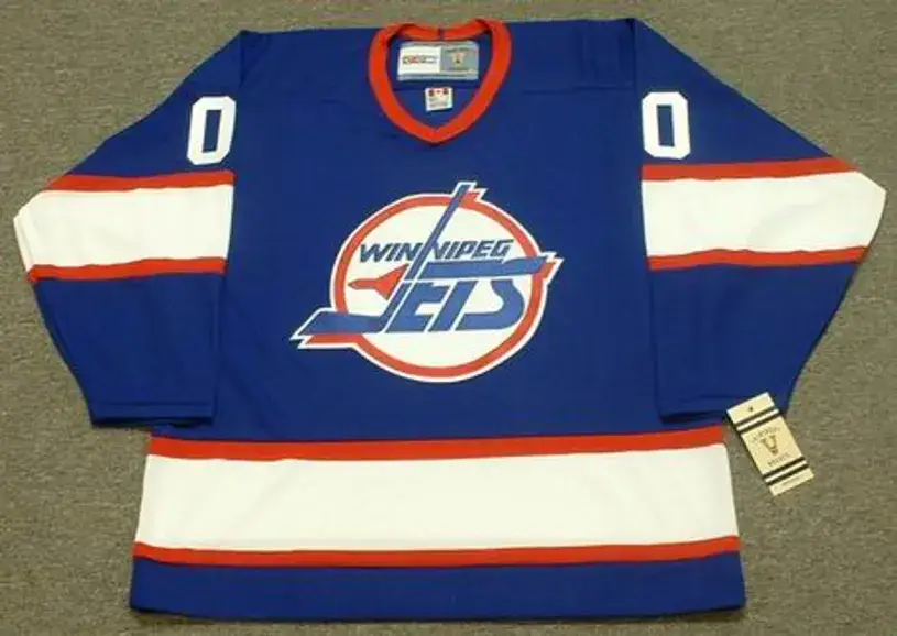 WINNIPEG JETS 1990’s CCM Vintage Away Jersey Customized “Any Name & Number(s)”