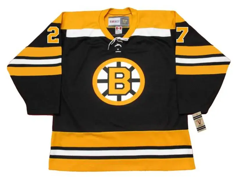 REGGIE LEACH Boston Bruins 1971 CCM Vintage Throwback Away NHL Hockey Jersey