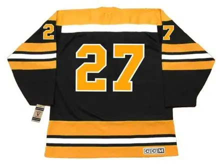 REGGIE LEACH Boston Bruins 1971 CCM Vintage Throwback Away NHL Hockey Jersey 
