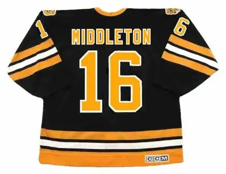 RICK MIDDLETON Boston Bruins 1985 CCM Vintage Throwback NHL Hockey Jersey 