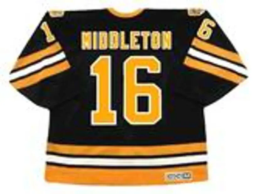 RICK MIDDLETON Boston Bruins 1985 CCM Vintage Throwback NHL Hockey Jersey 