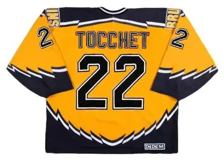 RICK TOCCHET Boston Bruins 1996 CCM Throwback Alternate NHL Hockey Jersey 