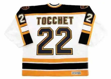 RICK TOCCHET Boston Bruins 1996 CCM Vintage Home NHL Hockey Jersey 